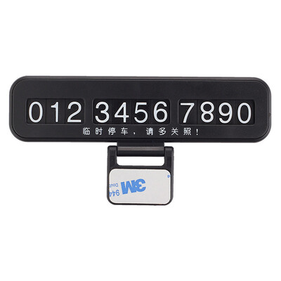 

Love ant ianttek AT-02 car temporary stop sign mobile phone number plate rotating hidden luminous creative car decoration moving car card black