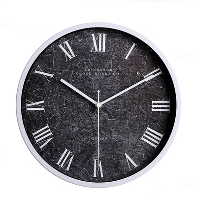 

12 inches 30CM metal wall clock simple clock silent quartz movement watch for bedroom living room