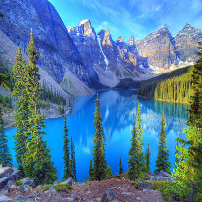 

Custom 3D Photo Wallpaper Room Mural Mountain Peak Park Landscape Living Room Wall Mural Painting Wallpaper Papel De Parede 3D