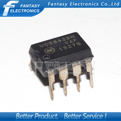 

100PCS UC3842BN DIP8 UC3842B UC3842 DIP new and original IC free shipping