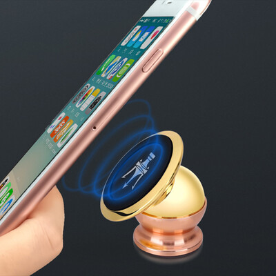 

Di Galen magnetic car phone bracket 360 degree rotating car phone holder navigation mobile phone holder local gold