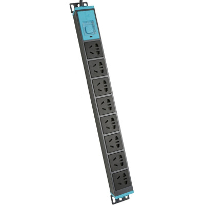 

Bull (BULL) GNE-1080 gun gray 8-hole full length 1.8 m plug-in patch panel socket 360-degree rotatable holder