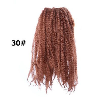 

18" Marly Hair Crochet Braids 30 Roots Bug Marley Braiding Hair Synthetic Bulk Hair Extension Low Temperture Fiber Rated 50