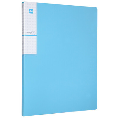 

Comix A612 antibacterial series single strong folder folder light folder A4 silver blue
