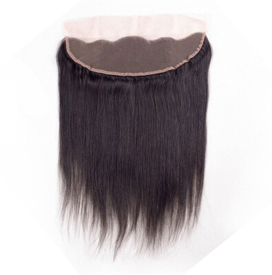 

kiss hair ear to ear lace frontal silky straight remy Indian human hair 4*13 Swiss lace frontal