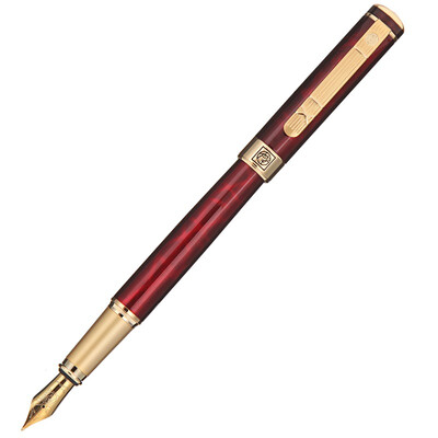 

Picasso pimio ps-902 pure black gold clip pearl pen signature pen