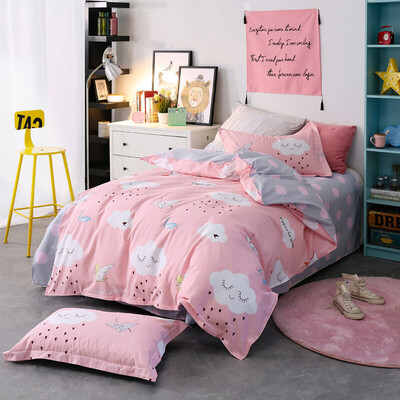 

Brata Three piece set Cotton bedding Bedbed Pillowcase Cotton kits Single bed use