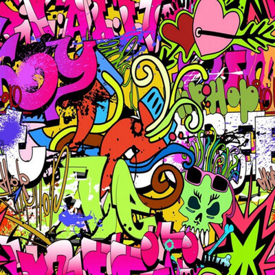

Graffiti Boys Urban Art Photo Wallpaper Custom Wall Mural Street Culture Wallpaper Wall Art Mural Bedroom Hallway Kid Room Decor