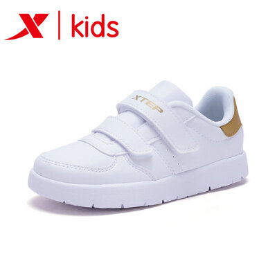 

Xtep XTEP childrens shoes childrens sports shoes boys casual shoes new childrens non-slip wear-resistant small white shoes skateboard shoes 682116319796 Platinum 28 yards