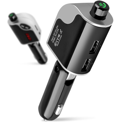 

Newsmy car mp3 Bluetooth music player speakerphone car charger cigarette lighter u disk player car charger drag two S6