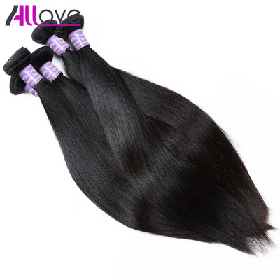 

Allove Hair Products 7A Brazilian Straight Virgin Hair 10Pcs 100 Unprocessed Virgin Human Hair Extensions 8-28Inch Nature Colo