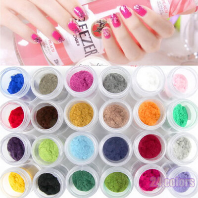 

18 Colors Acrylic UV GEL Polish DIY Kit Decorate Manicure Powder Nail Art