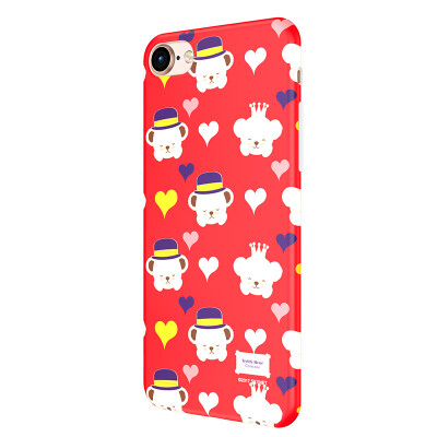 

Teddy Collection Apple 8/7 Mobile Shell iPhone8 / 7 Мультфильм Обложка All-inclusive силиконовая Anti-drop Мягкая оболочка Colorful Teddy