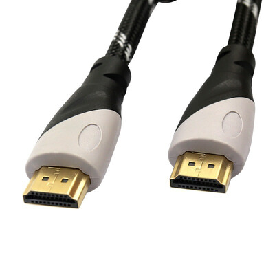 

Hyundai HYUNDAI HY-HD30HDMI digital high-definition adapter 14 version of pure copper double magnetic ring 24k gold-plated connector 3 m black&white network