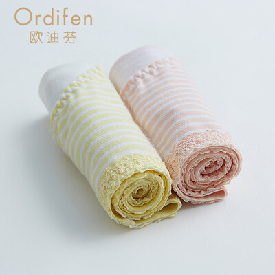 

Ou Difen sexy cotton underwear handbags hip comfort breathable low waist boyshort female thin section XK7A04 two mixed color 1