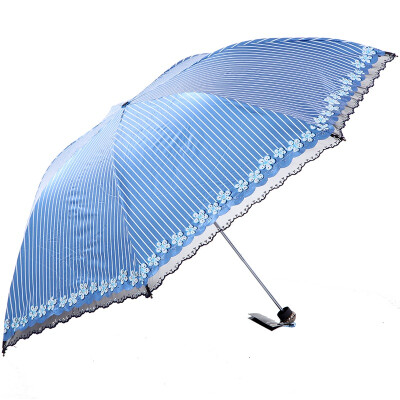 

TianTang Black Rubber Sunproof Umbrella ultraviolet-proof Umbrella Folding Lace Umbrella