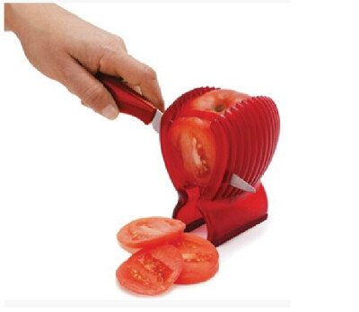 

mymei Tomato Holder Slicer Guide Knife PotatoOnion Fruit Vegetable Cutter