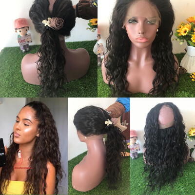 

Water Wave 360 Lace Band Frontal Closures 22 4 Brazilian Virgin Human Hair Closure 360 Lace Frontal Wet&Wavy Hair