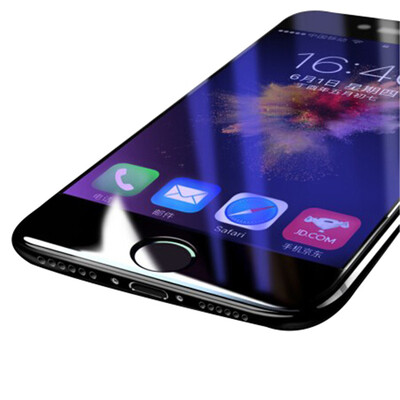 

[3D гибка - Blu-Ray] анти-офф Apple, 7 Длинный стальной фильм iPhone7 стальной мембраны Apple, телефон 7 мембрана, покрывающая защитную пленку полный экран высокой четкости 3D гибка пленка взрывозащищенные сотовый телефон (белый)