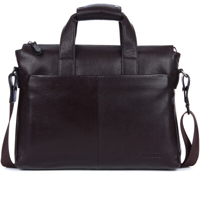

DANJUE Genuine Leather Men Briefcare Brand High Quality Men's Business Handbags Two Color Real Leather Soft Men Laptop Bag