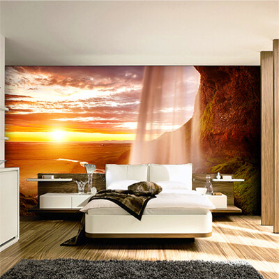 

Custom Photo Wallpaper 3D Nature Scenery Wall Mural Bedroom Living Room Sofa TV Backdrop Decor Non-woven Wallpaper Waterfall 3D