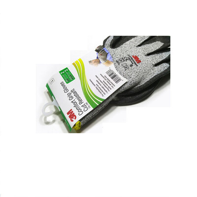 

3M cut-proof gloves non-slip breathable gardening cutting&carrying nitrile coated palm protective mechanical wear-resistant protective gloves five-stage cut-proof type L3  gray a pair of paper card loaded