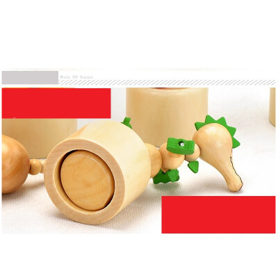 

goki wooden traditional toys Clock bears Mini Bead Frames Floating ball press&shake figures Top with pull out string