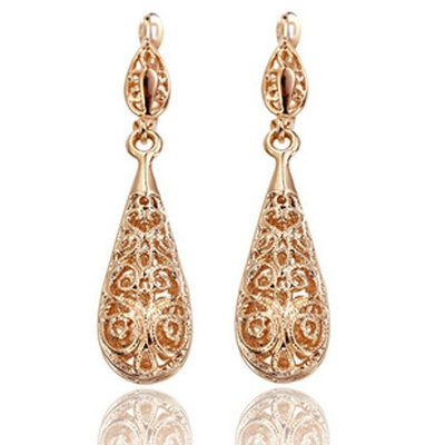 

Yoursfs® 18K Rose Gold Plated Hollow Out Drop Earring High Quality Fashion Jewelry