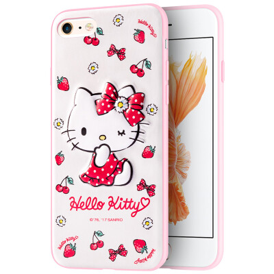 

Hello Kitty Apple iPhone6s Plus / 6 Plus Mobile Shell / Cover Cartoon Cute All-inclusive Drop Трехмерная мягкая обложка Маленькая свежая