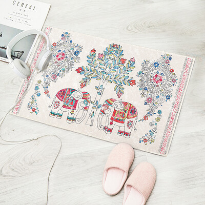 

Jia Bai Scandinavian modern minimalist wild non-slip door mat kitchen door mat bathroom absorbent mat can be machine wash Ling House series exotic 50 80cm