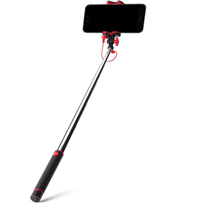

ECOLA Self-timer Stick Wire Автоспуск Artifact Connection Нет Bluetooth Plug and Play Apple Huawei Samsung Применимый портативный ME202RD Афины Красный