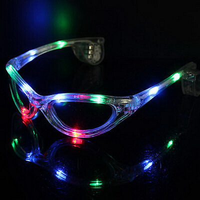 

Sparkle 10 LED Colorful Glow Party Club Flashing Sunglasses Glasses Light