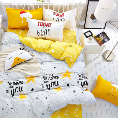 

Brata Four piece suit Whole cotton Bedding Kit Bed sheet quilt