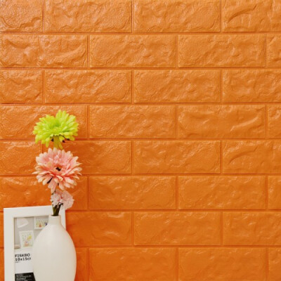 

Colomac PVC 3D embossed brick pattern wall paper modern self adhesive bedroom living room hotel dormitory waterproof wallpaper