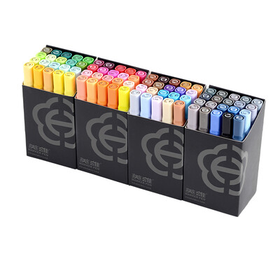 

Hero HERO color alcohol oily marker set student stationery hand-painted design painting pen 8027-80