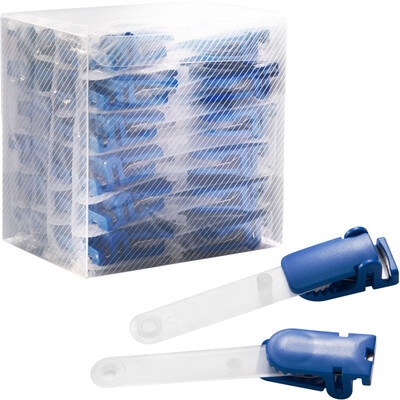 

Превосходный и превосходный (UHOO) 6702 крепкий держатель для карточек зажим для зажима для различных документов карта синяя 48 / коробка показать карточку работа карточная карта значки