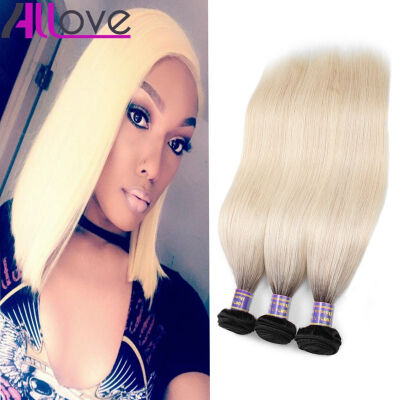 

Brazilian Virgin Hair Ombre Straight Human Hair Extension 3Pcs Good 8A Brazilian Ombre Straight Virgin Hair Bundles 1B/613