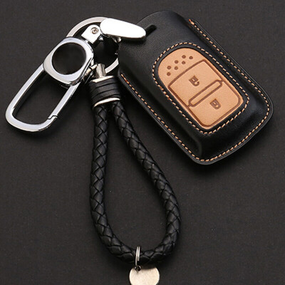 

Huashi Honda key case Honda leather key set key ring protection cover modified special B-coffee brown