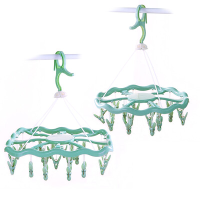 

Accor 12 clip folding hanger pants rack multi-clip hanger YA-XS015