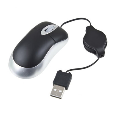 

750mm 75cm убирающиеся слим USB оптических мини - пк, ноутбука или ноутбук свиток мышь