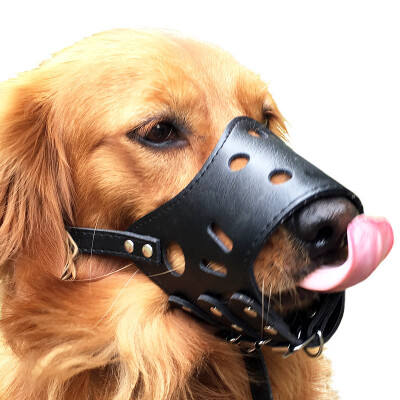 

HANHANLEYUAN dog mouth set dog mask anti-bite defense big medium&small dog snoring device anti-disorder pet golden dog cover dog cover S