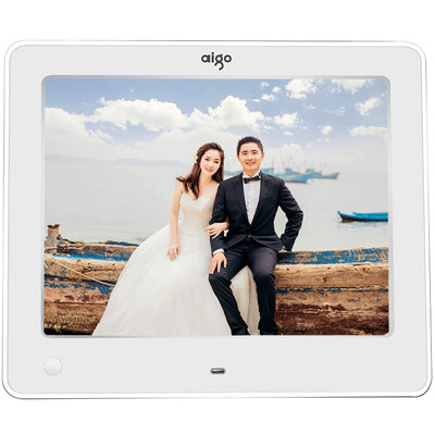 

Patriot (aigo) digital photo frame DPF83 8-inch HD electronic album body sensor support video and music SD card / U disk in-line gift of choice bright white