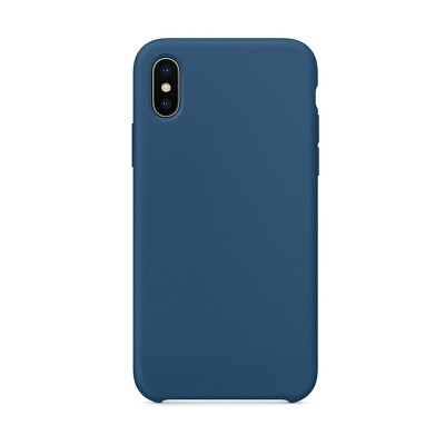 

Wei Ji liquid silicone phone shell iPhoneX phone shell Silicone phone shell blue for iPhone X