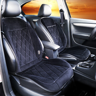 

CarSetCity double seat velvet series heating warm seat cushion car accessories winter seat cushion seat cover universal type