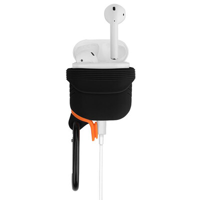 

BUBM airpods protective cover creative dust-proof anti-lost silicone Apple wireless Bluetooth headset charging storage box airpods03 orange