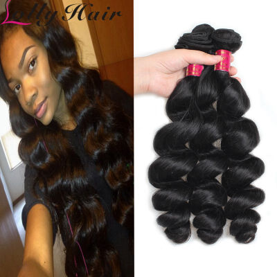 

7A Malaysian Virgin Hair Loose Wave Mink Malaysian Hair Weave Bundles 5pcs Lot Malaysian Loose Wave Virgin Malaysian Human Hair