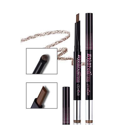 

Leqi LCHEAR charm color styling double-headed eyebrow pencil 028g 05 g two-dimensional three-dimensional genuine eyebrow pencil anti-sweat&waterproof combo eyebrow pencil eyebrow powder color is not off
