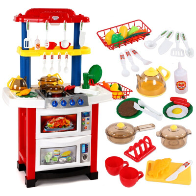 

Bei En beiens educational toys for children simulation over the house toys role-playing Variety Kitchen Kit 718-1 red