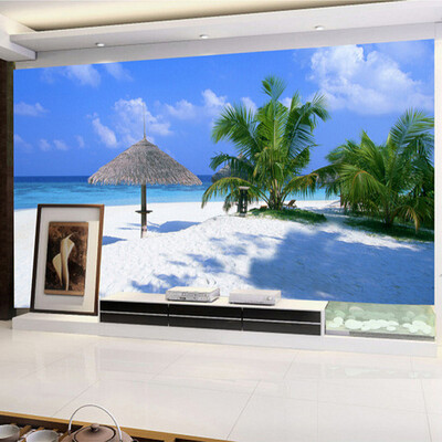 

Custom 3D Photo Wallpaper Modern Beach Seascape Living Room Bedroom TV Background Decor Wall Mural Wallpaper Papel De Parede 3D