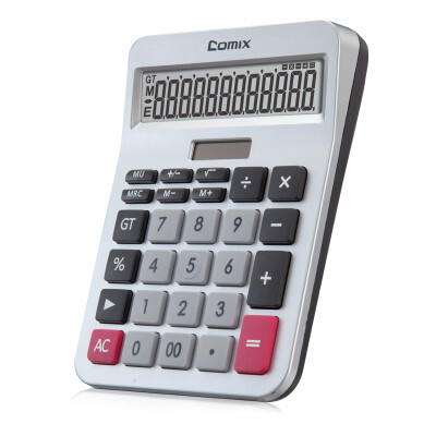 

Coix Metal Panel Desktop Calculator Silver Grey KA-8128